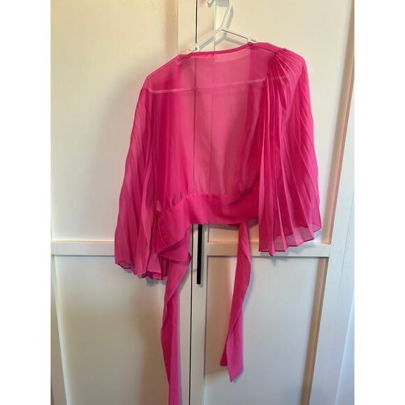 Pink wrap blouse small - Picture 4 of 4